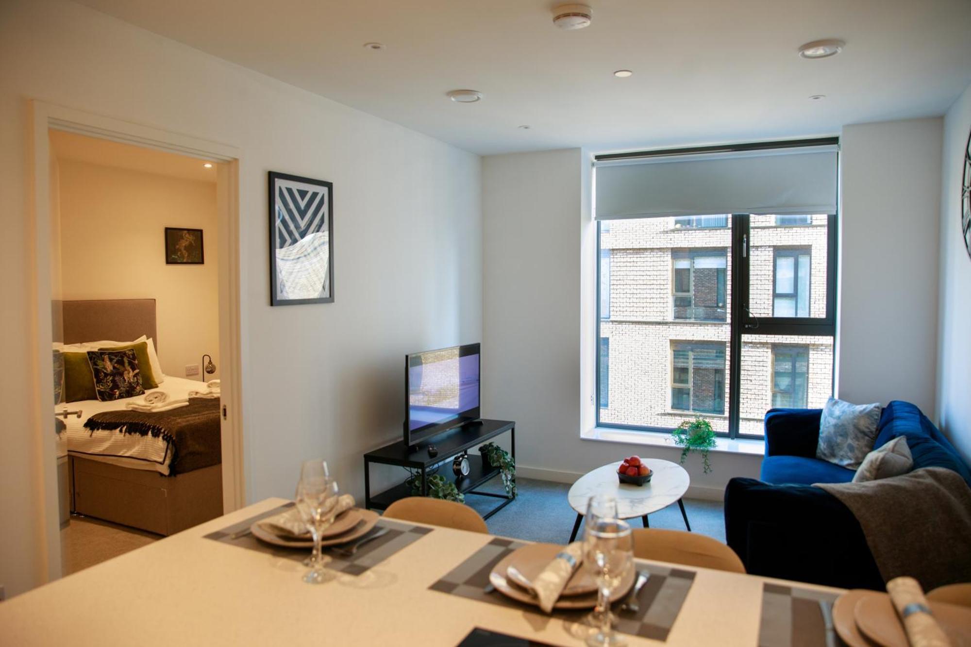 Trafford Suite Modern 1 Bed With Cinema Room Manchester Esterno foto